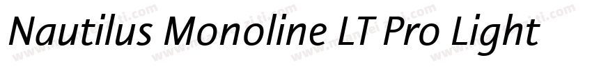 Nautilus Monoline LT Pro Light字体转换